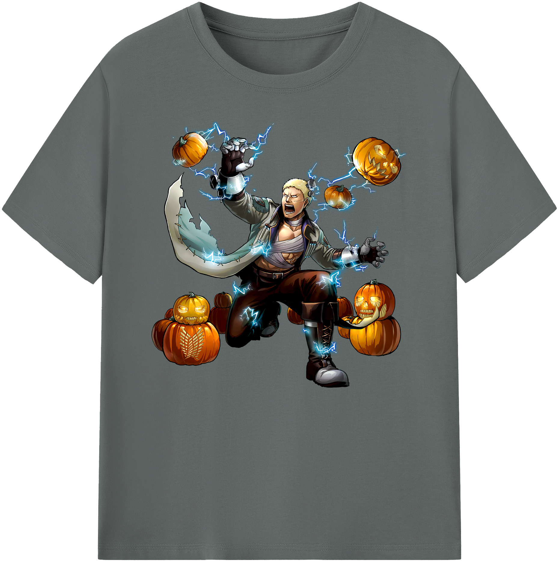 （画像用） 進撃の巨人 ライナー・ブラウン Attack on Titan Reiner Braun 綿100％ メンズ半袖Tシャツ｜肌触りやわらか＆通気性